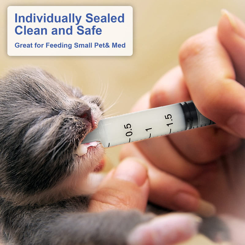 30 Pcs 3 ml Liquid Syringe Pet Feeding Plastic Syringes Dog Oral Medicine Food Measuring Syringe Tools for Cats Dogs Kitten Puppy Bunny Small Animals Newborn PET Easy Feeder Nursing Supplies - BeesActive Australia