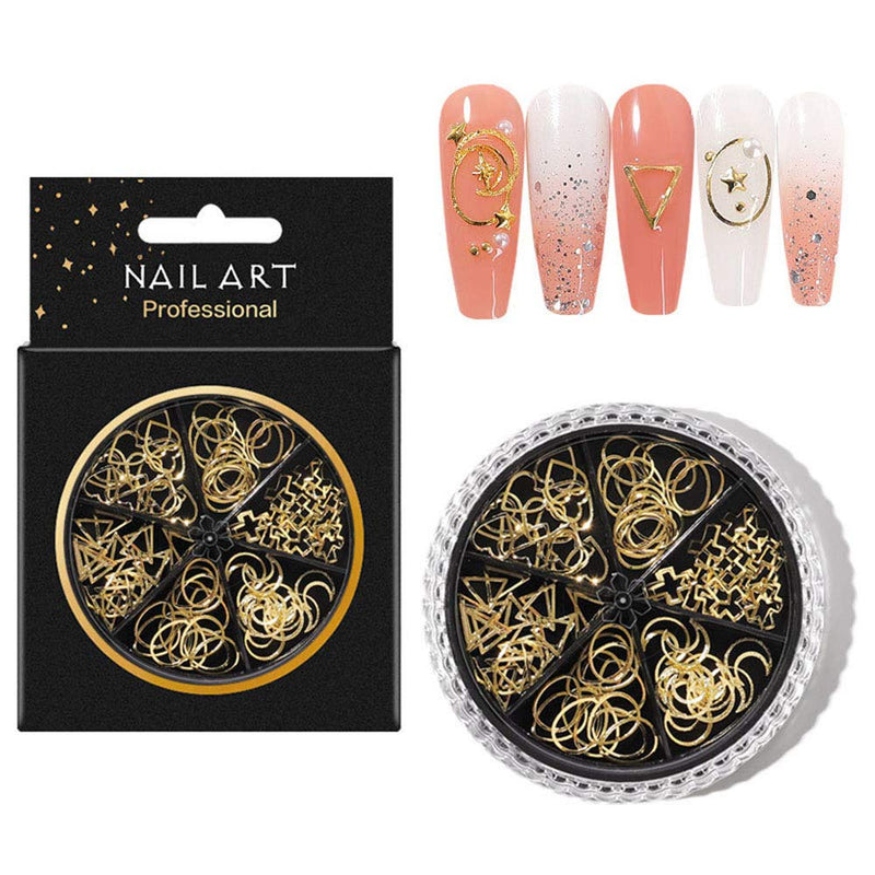 Vanchief 4Pcs 6-Compartment Mixed Turntable Nail Art Decoration Sequined Nail Art Nail Gems Rhinestones,Studs,Butterfly Nail Art DIY Craft Accessories With 1Pcs Tweezers And Picker Pencil (C) C - BeesActive Australia