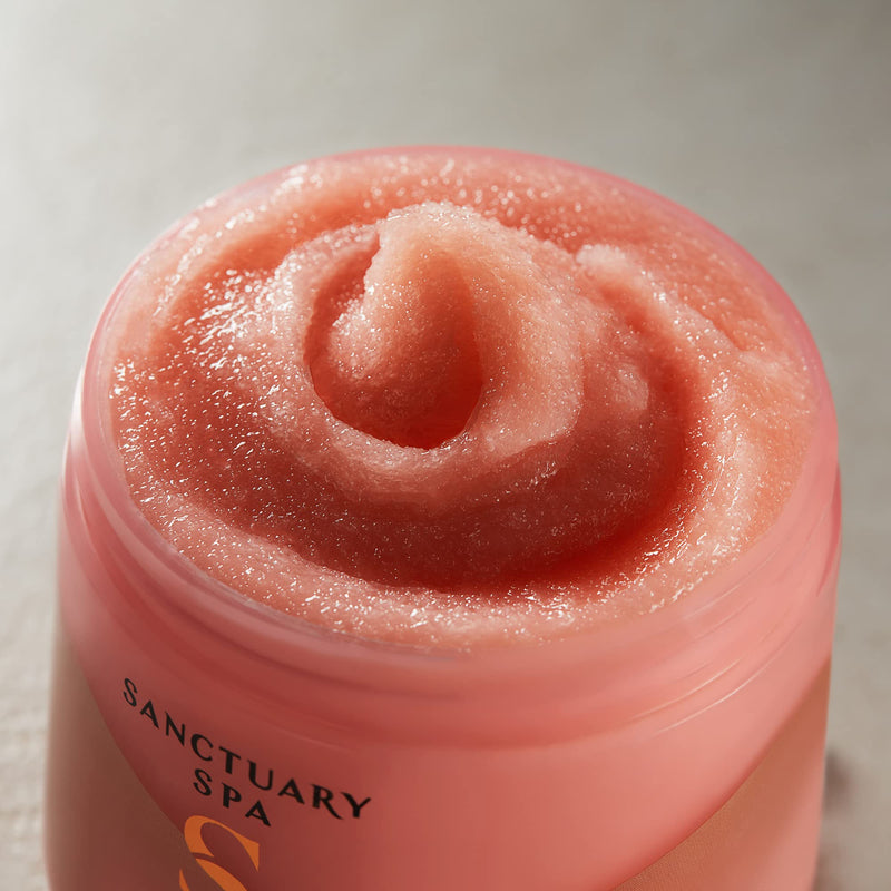 Sanctuary Spa Lily and Rose Salt Body Scrub, Exfoliating Pink Himalayan Salt with Vitamin E and Almond Oil, Vegan and Cruelty Free, 300g - BeesActive Australia