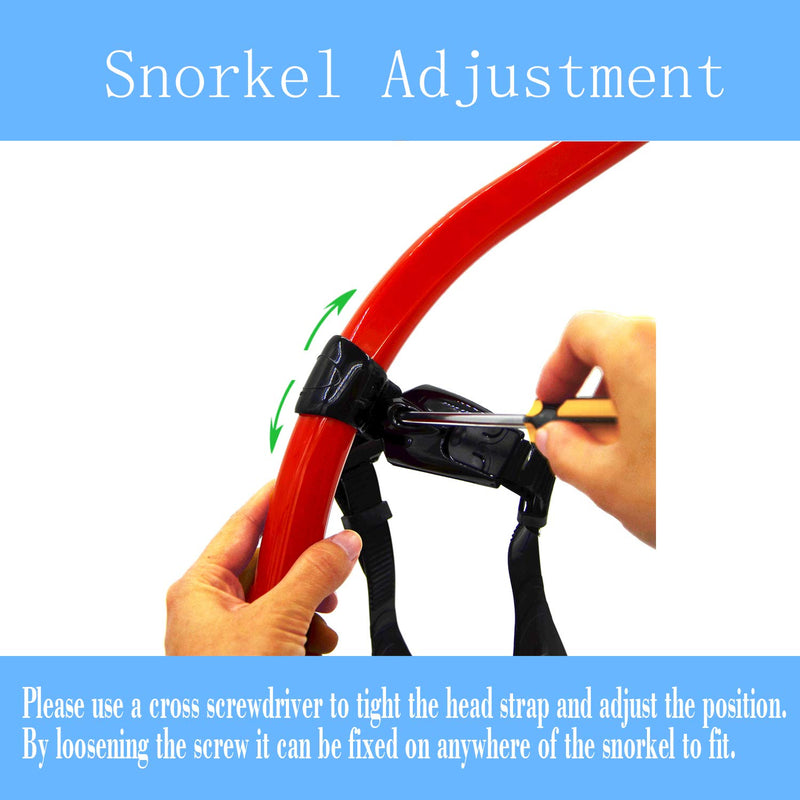 [AUSTRALIA] - Panzexin Swim Snorkel, One-Way Purge Valve Swimmers Snorkel for Lap Swimming Training Snorkeling, Front Mounted Training Gear with Comfortable Silicone Mouthpiece Red 