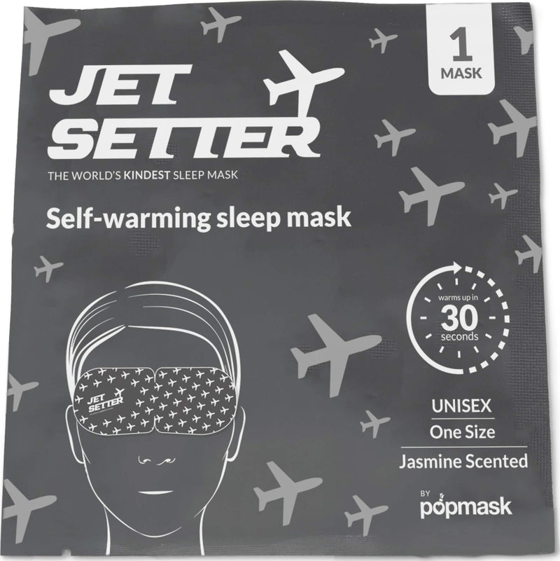 Popmask Jet Setter Self Heated Eye Mask Jasmine 5 Pack - BeesActive Australia