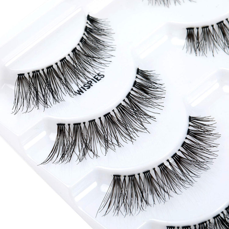 Newcally Eyelashes False Lashes Natural Look Fake Eye Lashes Wispy Strip 3D Long Fake Eyelashes 10 Pairs Multipack - BeesActive Australia