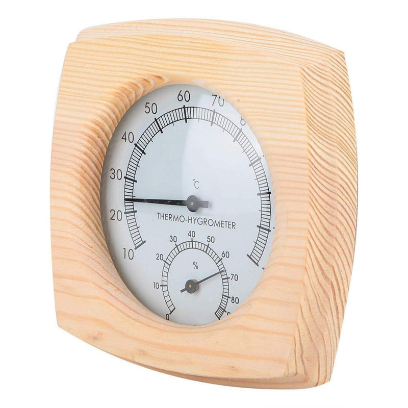 Greensen Sauna Thermometer Metal Dial Digital Sauna Thermometer and Hydrometer Thermometer Hygrometer Hygro-thermometer Sauna Room Accessory - BeesActive Australia