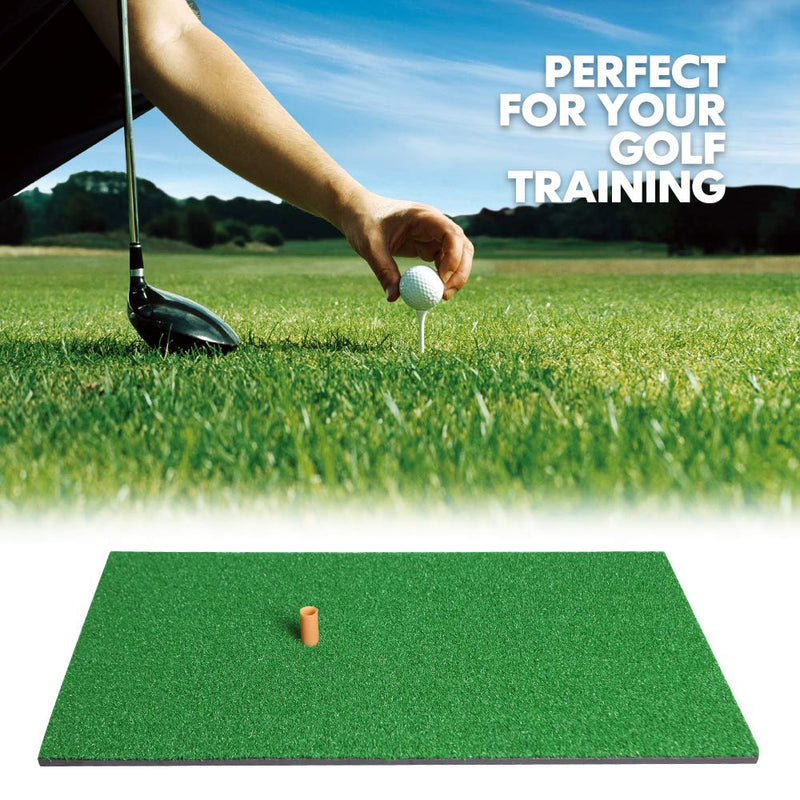 Truedays Golf Mat 12“x24“ Residential Practice Hitting Mat Rubber Tee Holder - BeesActive Australia