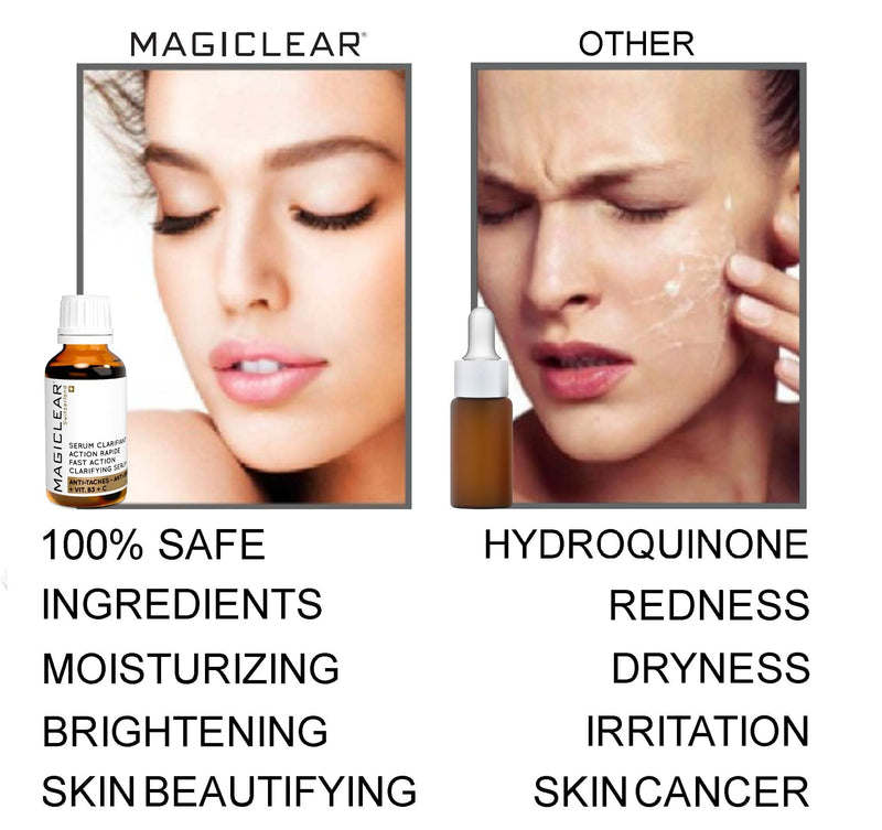Luxury Swiss Dark Spot Remover for Face Body Serum Hyperpigmentation Treatment Age Sun Melasma Brown Spot Corrector Anti aging Bleaching Skin Lightening Vitamin C + Niacinamide organic Magiclear - BeesActive Australia