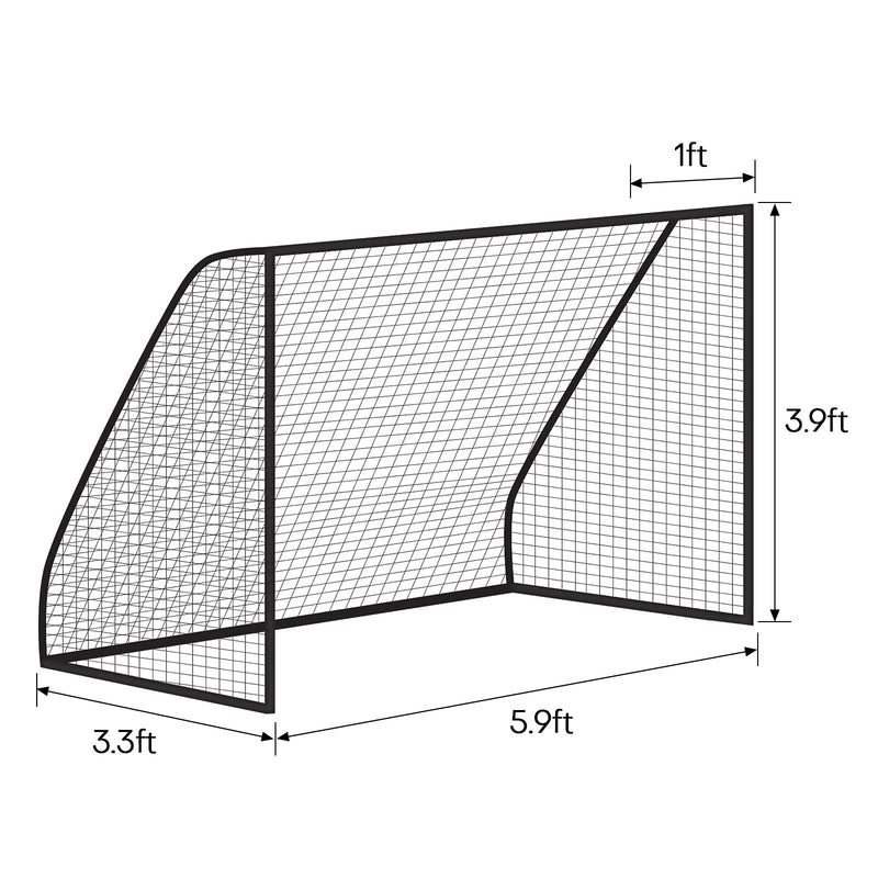 Soccer Goal Net Football Polyethylene Training Nets Full Size, Post Not Included 6 x 4FT-2.5mm - BeesActive Australia