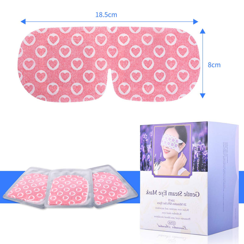 Eye Mask with Hydrating Steam Remove Eye Contour and Black Circle Relieve Eye Stress,Gentle Steam Warming Eye Mask, 16 Sheets (lavendel-fcented) lavendel-fcented - BeesActive Australia