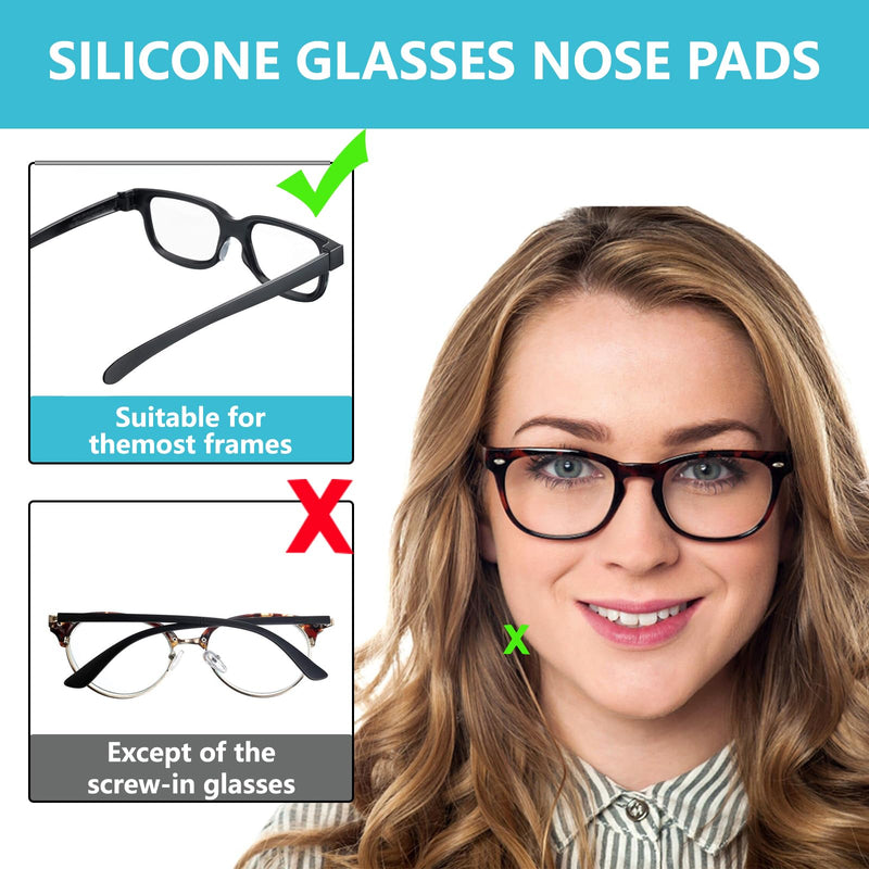 Nose Pads for Glasses Push Fit Stick on 10 Pairs Air Bag Nosepads Adhesive Eyeglass Nose Pad for Glasses Anti-Slip Soft Silicone Nose Pads Replacement Nose Pad for Glasses Eyeglasses Sunglasses - BeesActive Australia