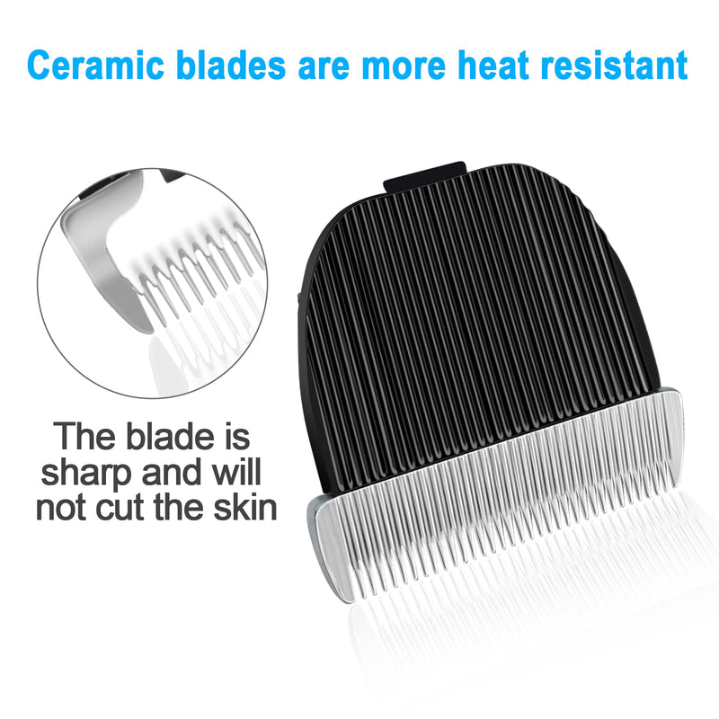 Audoc Dog Grooming Clipper Replacement Blades Compatible with ONEISALL Pet Clippers，Low Noise Dog Clipper，Made of Stainless Steel Pet Clipper Blade Black - BeesActive Australia