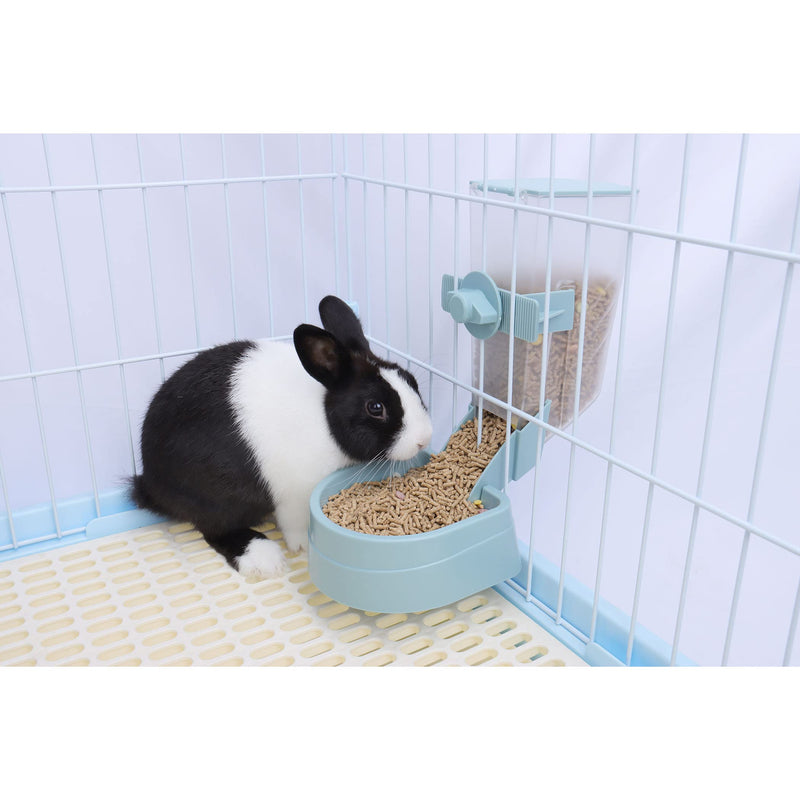 RUBYHOME Pets Food Hanging Bowl for Crates & Cages Hanging Pet Cage Feeder for Small Animals Cats Puppies Ferrets Rabbit Automatic Feeder - BeesActive Australia