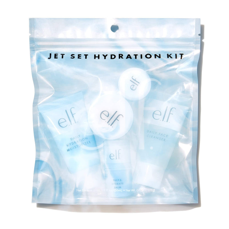 e.l.f. Jet Set Hydration Kit, Travel Friendly Skincare Set, Cleanser, Balm, moisturiser, Eye Cream & Night Cream - BeesActive Australia