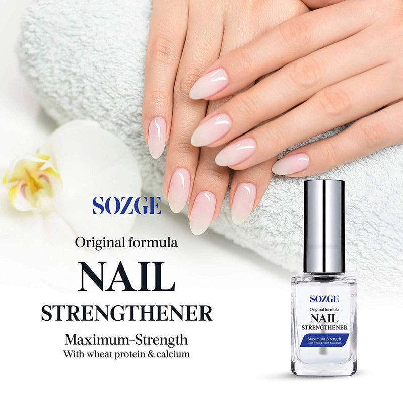 SOZGE Nail Strengthener for Treating Weak, Damaged Nails, Promotes Growth, Use as a Top Coat or Base Coat 15ML - BeesActive Australia