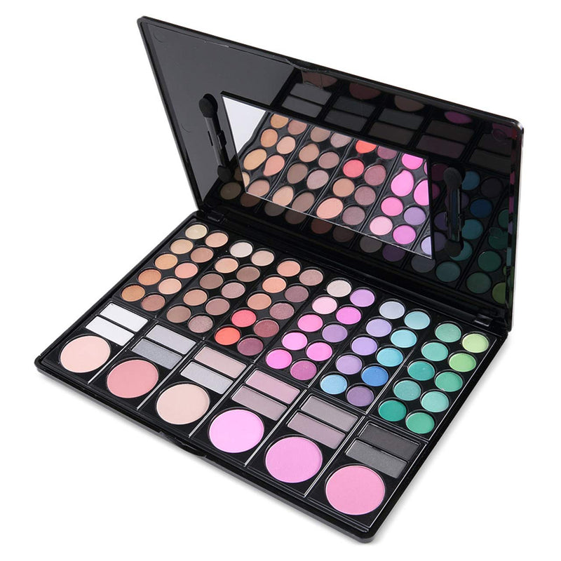 FantasyDay Pro Makeup Gift Set All In One Makeup Palette Cosmetic Contouring Kit 78 Colors Eyeshadow Palette with Blush, Face Powder and Lip Gloss #2 - Ideal Gift for Holiday - BeesActive Australia