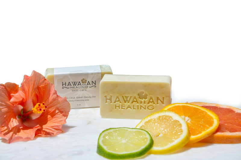 Hawaiian Healing Skin Care - Hand-Crafted & Moisturizing Kiokio Citrus Splash Beauty Bar Soap - BeesActive Australia