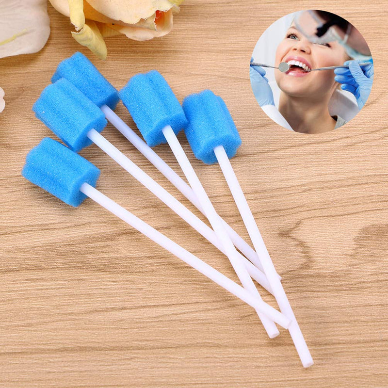 SUPVOX 30PCS Sponge Swab Disposable Medical Sponge Stick Tooth Mouth Cleaning Oral Care Tool (Blue) Blue - BeesActive Australia