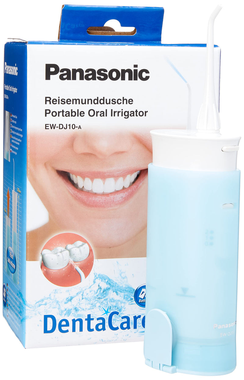 Panasonic EW-DJ10 Compact Oral Irrigator 2 Water Jet Modes, white/blue - BeesActive Australia