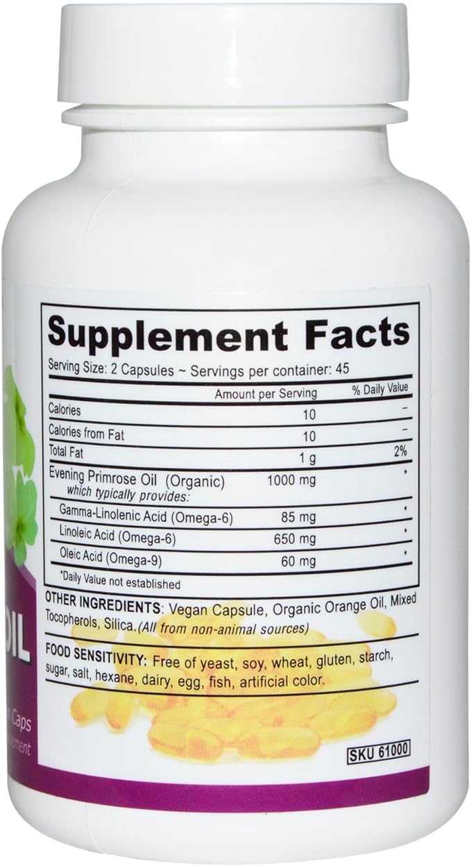 Deva Vegan Evening Primrose Oil - 90 Vcaps by Deva Vegan Vitamins - BeesActive Australia