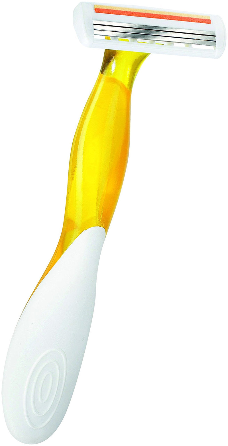 BIC Miss Soleil Colour Collection 3-Blade Razors for Women with Easy Grip Handle and Lubricating Strips, Pack of 8 - BeesActive Australia