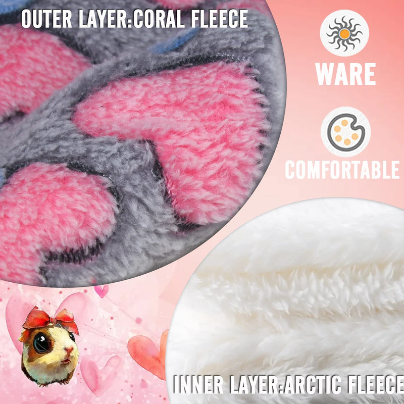 LROEZR 3 Pcs Pet Small Animal Hanging Hammock Guinea Pig Rat Hamster Squirrel Hanging Bunk Bed Hammock Cage Toy for Hamster Chinchilla Rat Sugar Glider Parrot Guinea Pig Hideout Sleep Play 11.8 inch * 11.8 inch Green，Gray，Rose Red - 3 Pcs - BeesActive Australia