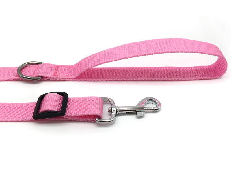 TAIAN Adjustable Nylon Dog Leash, 6FT/10 FT Long Dog Leashes for Small Medium Large Dogs 1 in x 10 ft Pink - BeesActive Australia