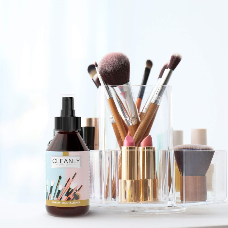 Brush cleaner Cleanly Makeup brush cleaner | Professional make up kit | Disinfectant spray tea tree oil 250ml | Alternative to silicone makeup sponge - BeesActive Australia