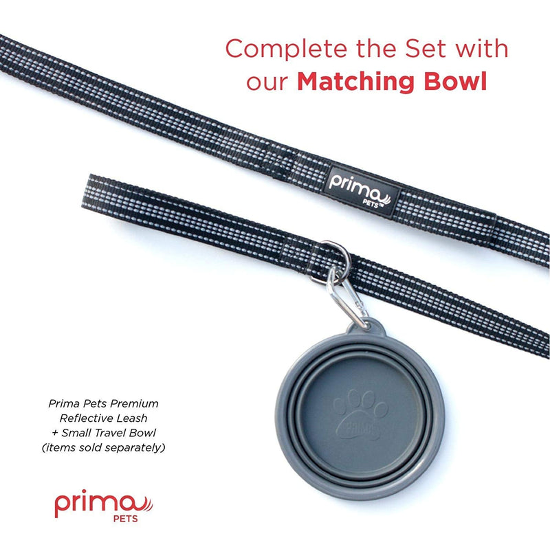 Prima Pets Premium Reflective Double Dog Leash - Adjustable Coupler - 2 Padded Handles- Great for Walking 2 Dogs/Dual Dogs - Tangle Free MEDIUM - 3/4" Width 6 Feet BLACK - BeesActive Australia