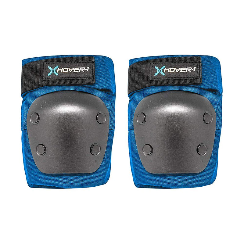 Hover-1 Nylon Protective Elbow Pads | Knee Pads & Wrist Guards, For Ages 8+, Hard PP Shells for Impact Resistance & EVA Foam Protective Padding, Medium, Blue - BeesActive Australia