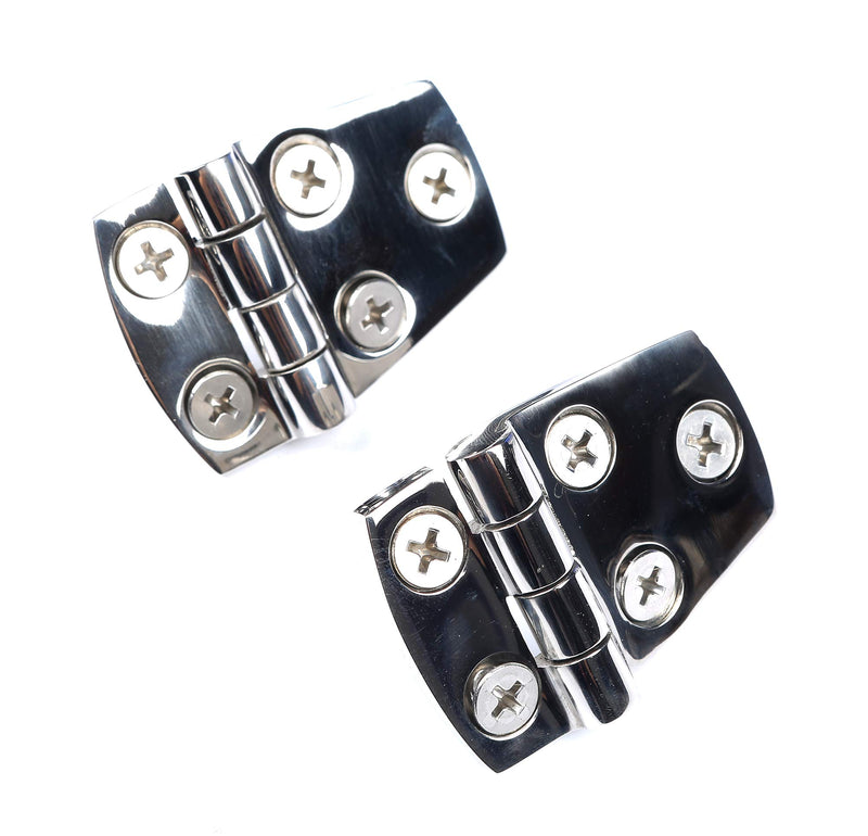 [AUSTRALIA] - Mxeol Boat Shortside Hinges Marine Hatch Flush Mount Heavy Duty Stainless Steel W/Fasteners 1-1/2" x 2-1/4" Pair 