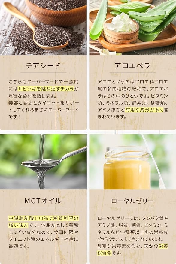 PURELAB 358 types of enzymes 1.5 trillion lactic acid bacteria Charcoal Kombucha Euglena Supplement (co-developed with a pharmaceutical company) Nutritional functional food Vitamin E Domestic production - BeesActive Australia
