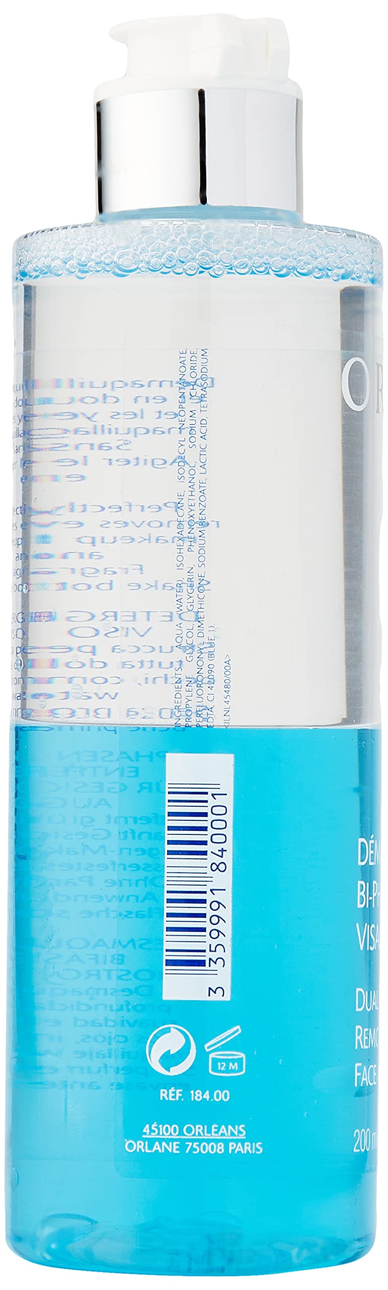 ORLANE PARIS Dual-Phase Face and Eyes Makeup Remove, 6.7 Fl oz - BeesActive Australia