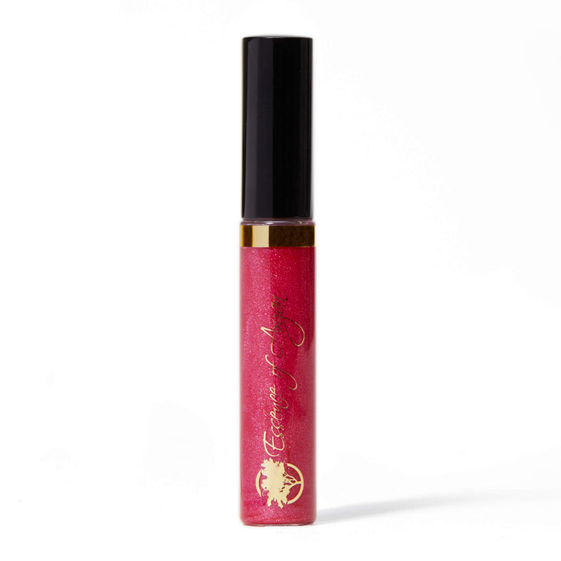 Essence of Argan Lip Gloss with Moroccan Argan Oil to Moisturize and Plump your Lips – Lip Care to Eliminate Dryness - Cherry Rose Matte Effect 0.25oz - BeesActive Australia