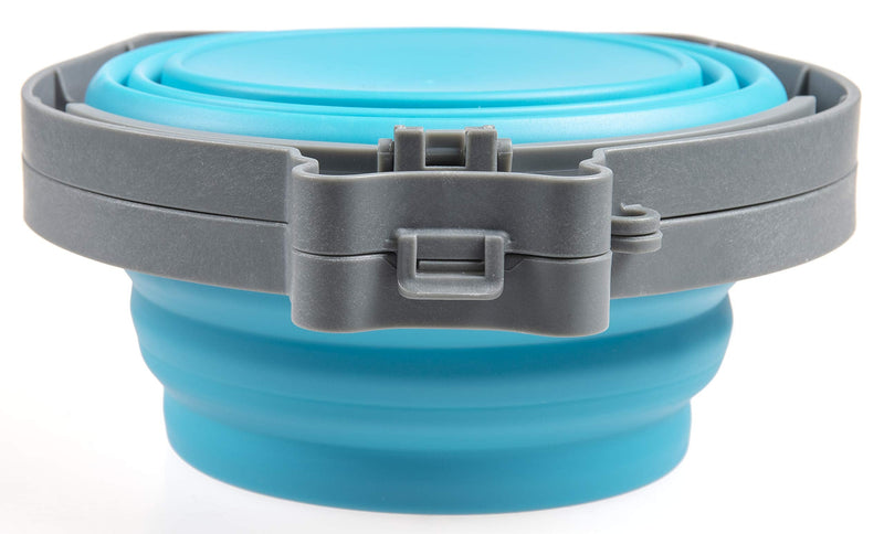 Loving Pets Bella Roma Travel Double Diner for Dogs Medium Travel Double Diner Blue - BeesActive Australia