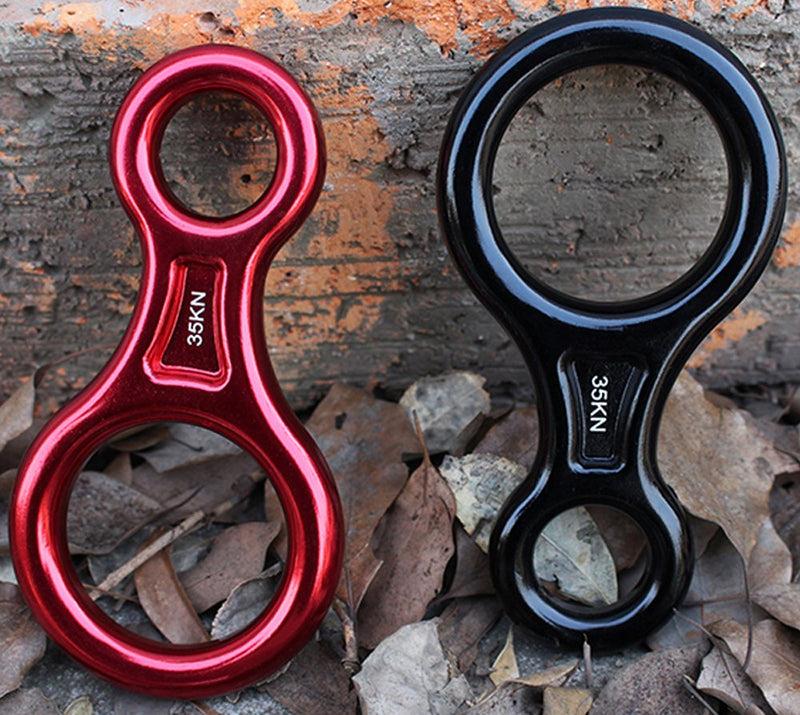 CdyBox 35KN Super 8 Belay Device Titan Figure 8 Descender for Climbing Red - BeesActive Australia
