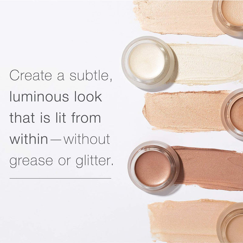 RMS Beauty Luminizer Highlighter - Creamy Light-Reflective Organic Face Makeup Palette for Dewy, Glowing & Nourished Skin - Living (0.17 Ounce) - BeesActive Australia