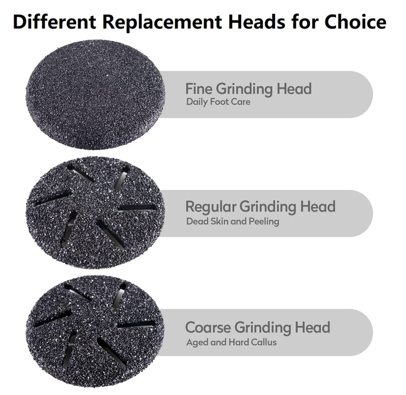 Asiaark Electric Foot Files Replacement Heads, 6 Pack Grinding Heads for Hard Skin Remover - BeesActive Australia