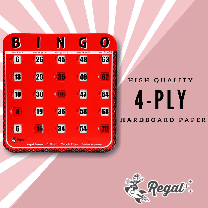 Regal Games Family Bingo Card Booster Expansion Pack, Red, 8 Cards Red (25-32) - BeesActive Australia