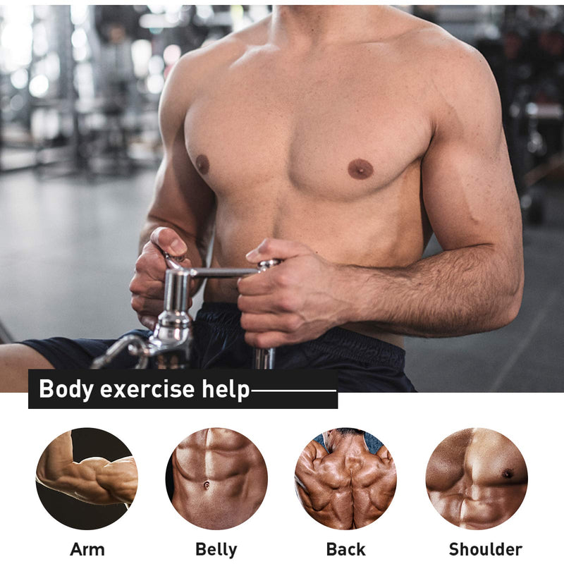 SENTOP DIY Straight Bar, Bicep Pull Bar with Soft Hand Grips Weight Machine Accessories Straight Bar for Home Gym Workout With Buckle - BeesActive Australia