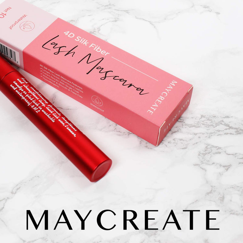 Maycreate 4D Silk Fiber Lash Mascara，Waterproof & Luxuriously Longer 4D Mascara, Thicker, Voluminous Eyelashes, Long-Lasting - BeesActive Australia