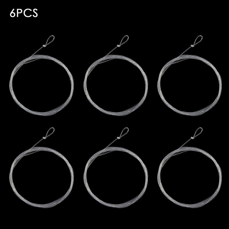 SF Pre-Tied Loop Fly Fishing Tapered Leader Nylon(6 Packs) 7.5ft 9ft 12ft 0X 1X 2X 3X 4X 5X 6X 7X Clear Nylon Fly Leader-6PCS/Pack 7.5FT-4X - BeesActive Australia