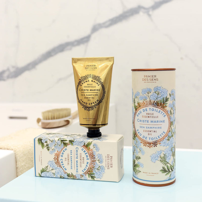 Panier des Sens - Hand Cream for Dry Cracked Hands and Skin – Sea Samphire Hand Lotion, Moisturizer, Mask - With Shea Butter and Olive Oil - Hand Care Made in France 97% Natural Ingredients - 2.5floz 2.6 Fl Oz (Pack of 1) - BeesActive Australia