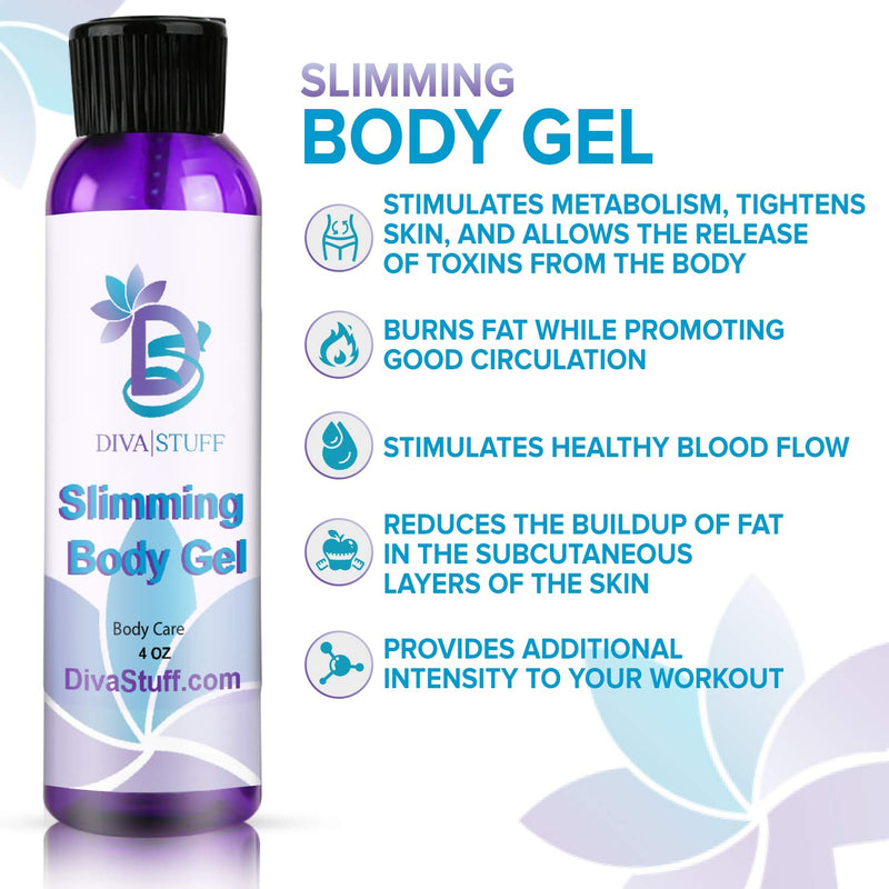 Diva Stuff Slimming Gel Cream For Use With Waist and Thigh Trainers - 4 Ounce - BeesActive Australia