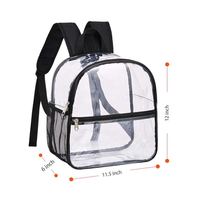Clear Mini Backpack Stadium Approved, Cold-Resistant See Through Backpack, Water proof Transparent Backpack for Work, Security Travel, Concert & Sport Event - BeesActive Australia