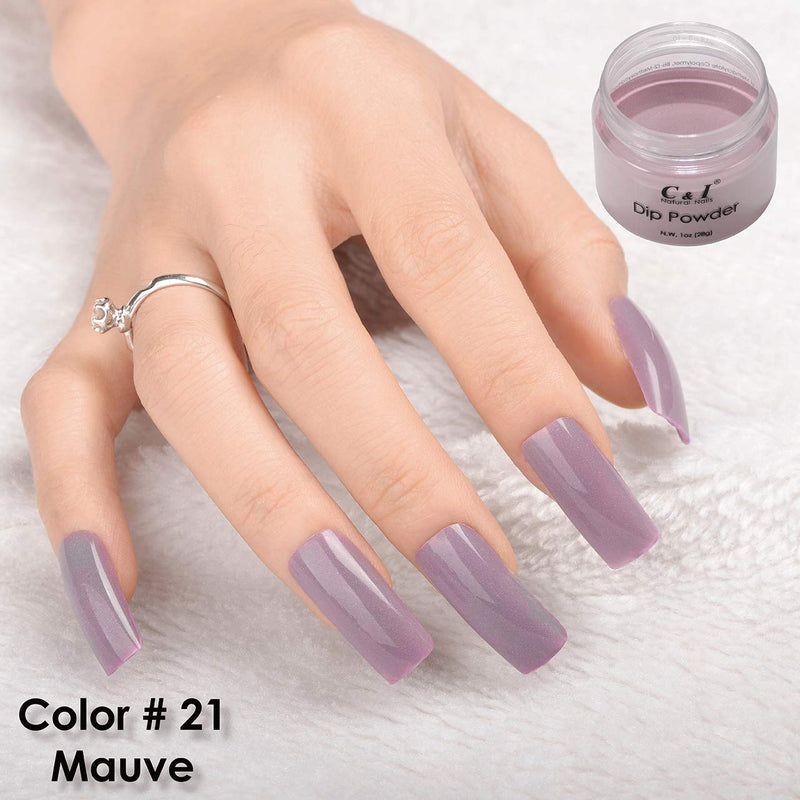 C & I Dipping Powder Color No.021 Mauve Purple Color System - BeesActive Australia