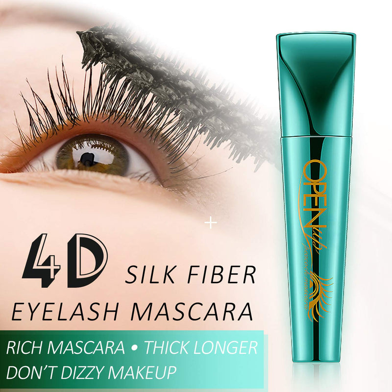 SIAMHOO Makeup Volumious 4D Silk Fiber Lash Mascara, Mascara Black,Thicker Mascara,Waterproof Mascara,Lenghtening, Long-Lasting,2 PCS Pack of 2 - BeesActive Australia