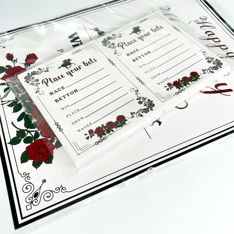 50PCS Kentucky Horse Derby Bets Card – Horse Racing Invitation Betting Guessing Game Cards Party Supplies - BeesActive Australia