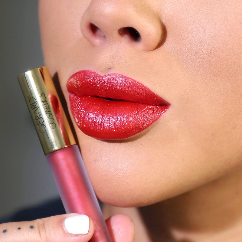 Gerard Cosmetics Metal Matte Liquid Lipstick CHERRY BOMB - METALLIC MATTE FINISH STAYS ALL DAY, Comfortable long wear CRUELTY FREE & USA MADE - BeesActive Australia