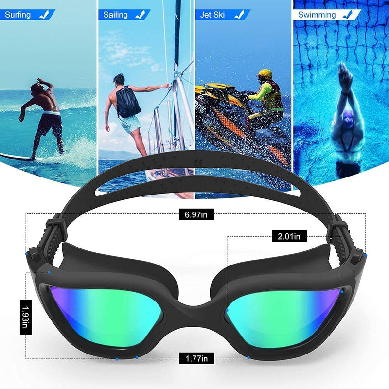 ZIONOR G1 Polarized Swim Goggles with C3 Swim Cap for Short hair - BeesActive Australia