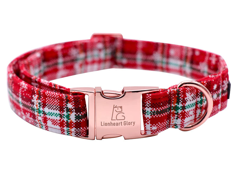 Lionheart glory Dog Collars Adjustable Soft Dog Collars with Bowtie, Pet Collars Bow Tie for X-Small Small Medium Large Dogs Collar&Bow-M A:Christmas Red - BeesActive Australia