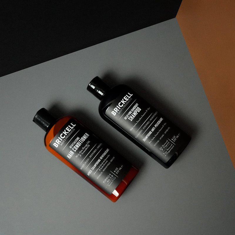Brickell Men’s Daily Relieving Hair Care Routine, Dandruff Shampoo and Conditioner Set For Men, All Natural and Organic, Scented - BeesActive Australia