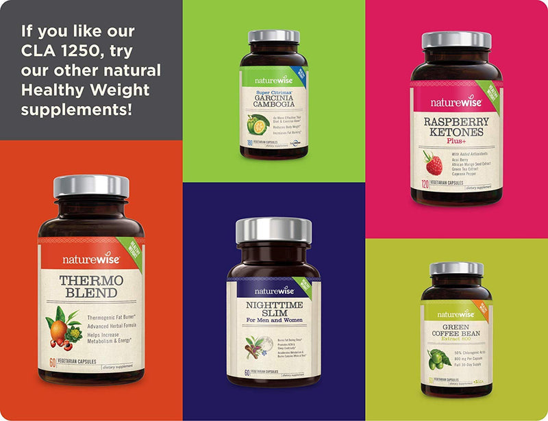 NatureWise CLA 1250 Support Exercise Naturally (2-Month Supply), Support Fitness goals, Supports healthy energy levels 180 Count 180 Count (Pack of 1) - BeesActive Australia